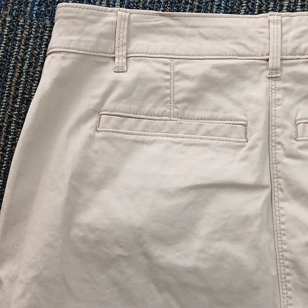 Nwot White House Black Market Tan Button Frojt Skirt Size 2 - Picture 6 of 8